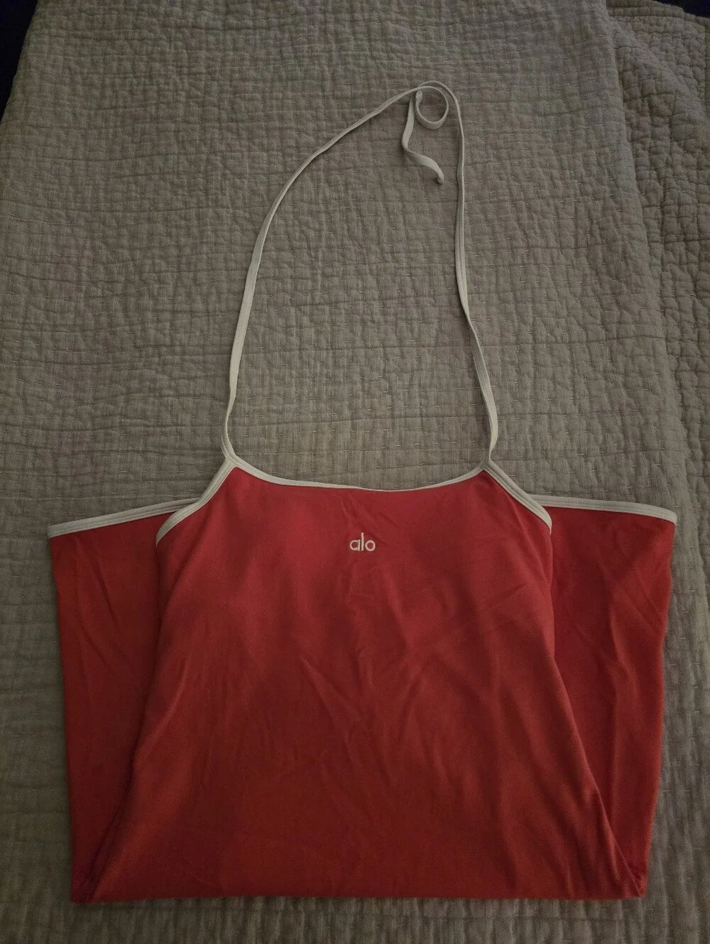 ALO Candy Red Halter Dress